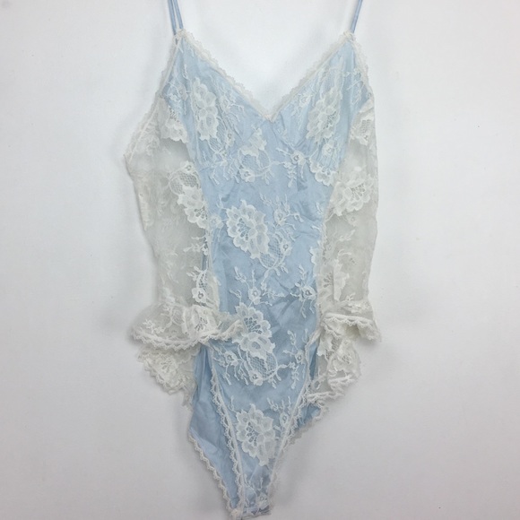 Vintage 90s Satin Floral Teddy Lingerie